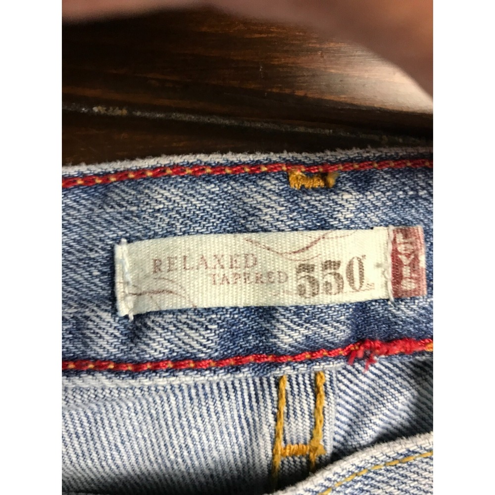 Levi's Jeans, Women's Size 14M , Blue, Denim, Relaxed, Tapered, 550 - Picture 6 of 10